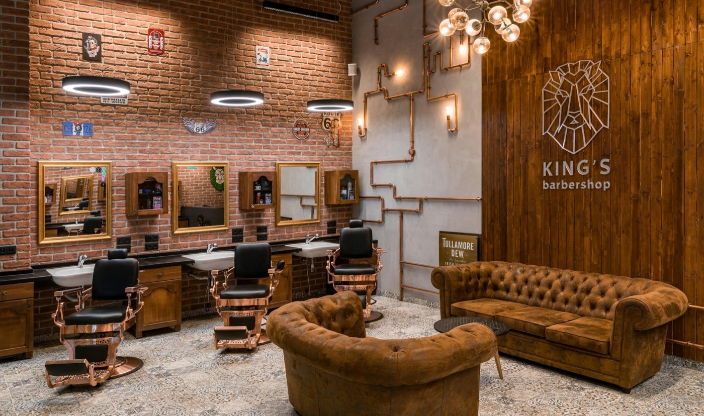 Interior de uma barbearia apresentado como exemplo de conteúdo para redes sociais